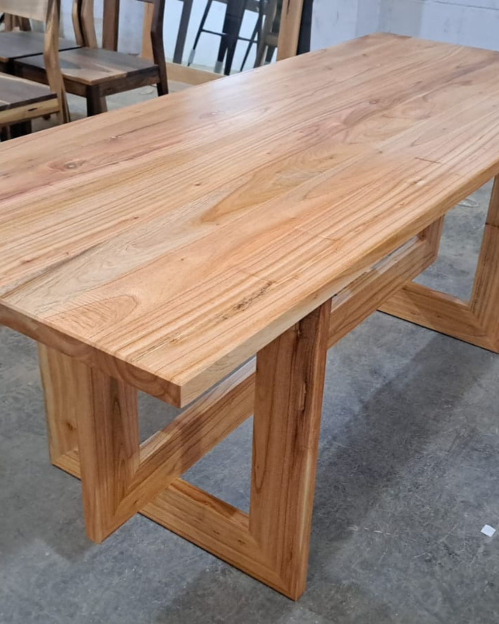 MESA PATAS RECTANGULARES DE MADERA - Imagen 7