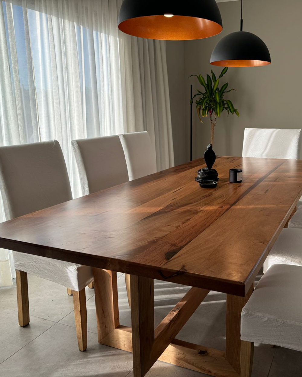 MESA PATAS RECTANGULARES DE MADERA - Imagen 8