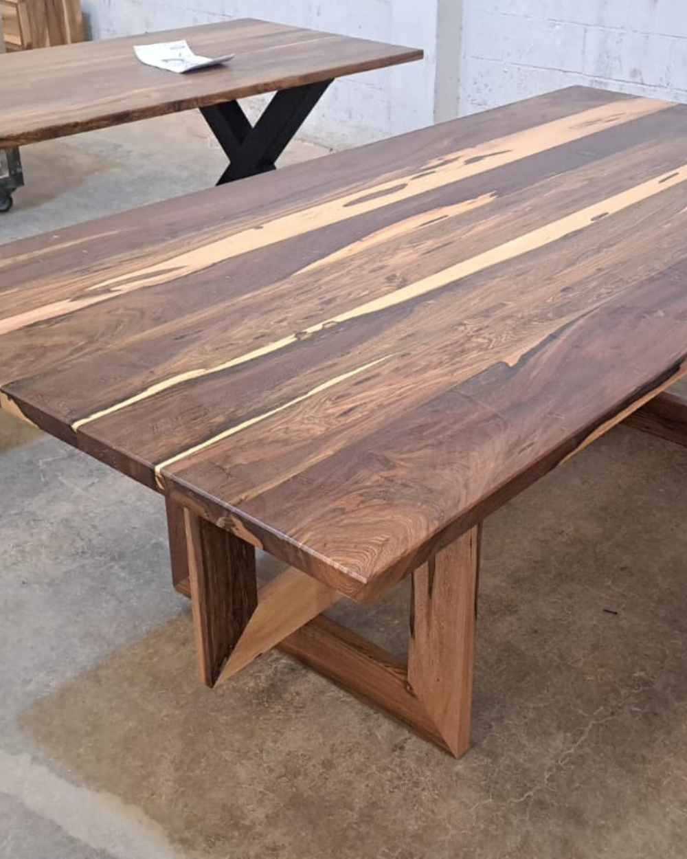 MESA PATAS RECTANGULARES DE MADERA - Imagen 11