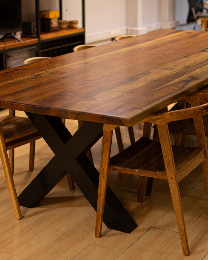 Mesa patas en X