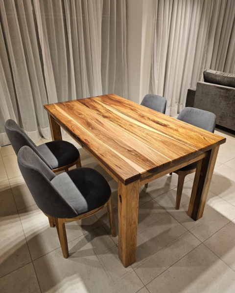 Mesa Patas Rectas de Madera