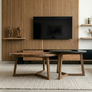 MESA RATONA COMBO MARMOL + MADERA