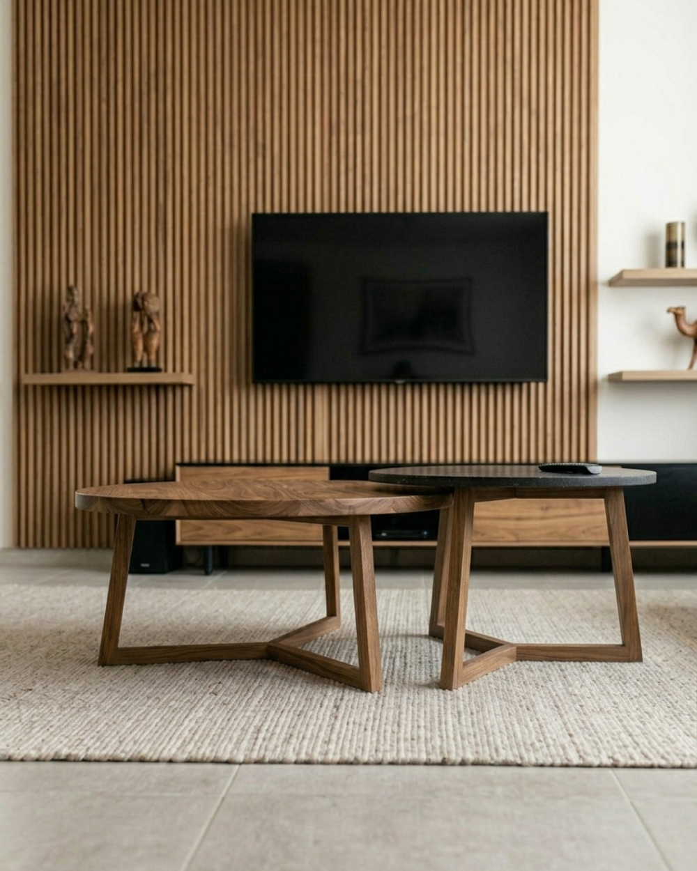 MESA RATONA COMBO MARMOL + MADERA